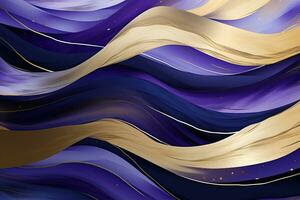 Abstract background of purple, white, golden colors photo