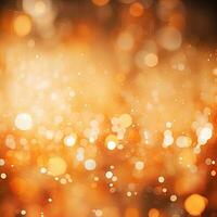 Shining abstract yellow orange background, bokeh effect, blur, gradient photo