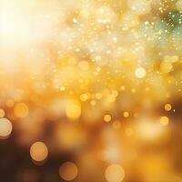 Shining abstract yellow orange background, bokeh effect, blur, gradient photo