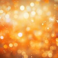 Shining abstract yellow orange background, bokeh effect, blur, gradient photo