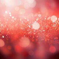 Shining abstract red background, bokeh effect, blur, gradient photo