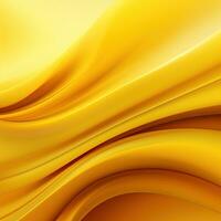 Yellow wavy abstract background for design photo