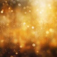 Shining abstract yellow orange background, bokeh effect, blur, gradient photo