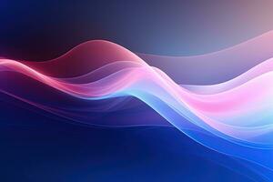 Wavy pink and blue abstract background photo