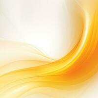 Yellow wavy abstract background for design photo