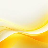 Yellow wavy abstract background for design photo