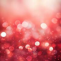 Shining abstract red background, bokeh effect, blur, gradient photo