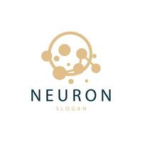 Neuron Logo, Neuron Nerve or Seaweed Vector Abstract Molecule Design, Template Illustration