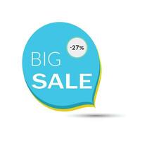 Up to 27 percent off price discount big sale banner. vector