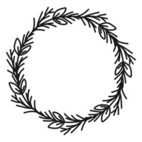 Hand Drawn Wreath png