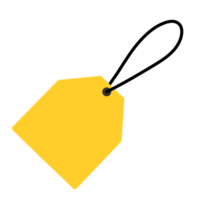 Yellow sale tag png