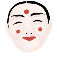 Traditional Korean mask png