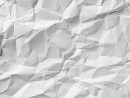 white crumpled paper sheet texture background photo