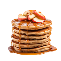 Apple Cinnamon Pancake isolated on png background