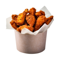 frito pollo aislado en png antecedentes