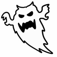 ghost cartoon on white background photo