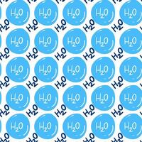 seamless pattern of abstract background, text H2O photo