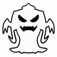 ghost cartoon on white background photo