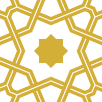 Arabesque ornament, delicate tile oriental design. Minimal wallpaper and seamless fabric texture. Seamless PNG gold pattern with transparent background..