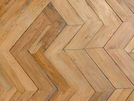 close up Fragment of parquet floor photo