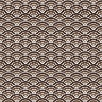 Brown shade of Japanese wave pattern background. Japanese pattern vector. Waves background illustration. for clothing, wrapping paper, backdrop, background, gift card. vector