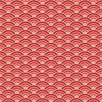 Red shade of Japanese wave pattern background. Japanese pattern vector. Waves background illustration. for clothing, wrapping paper, backdrop, background, gift card. vector