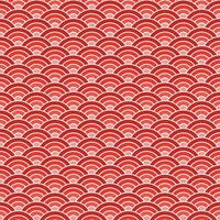 Red shade of Japanese wave pattern background. Japanese pattern vector. Waves background illustration. for clothing, wrapping paper, backdrop, background, gift card. vector