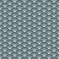 Grey shade of Japanese wave pattern background. Japanese pattern vector. Waves background illustration. for clothing, wrapping paper, backdrop, background, gift card. vector