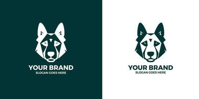 Dog Hand Logo Stock Illustrations. Dog Logo for Pet icon symbols, free vector