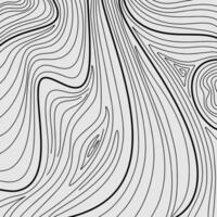 Black and white topographic line contour map background, hand drawn geographic network map vector
