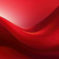 Abstract red background, wavy lines, gradient. Banner design, place for text, surface photo