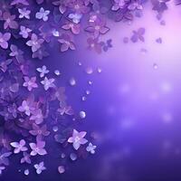 Abstract purple floral background. Banner, poster, wallpaper photo