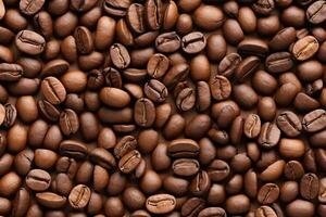 Coffee texture, background, surface for design, space for text. Generative AI photo