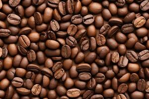 Coffee texture, background, surface for design, space for text. Generative AI photo