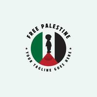 free palestine logo vector