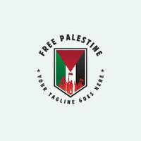 free palestine logo vector