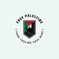 free palestine logo vector