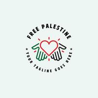 free palestine logo vector