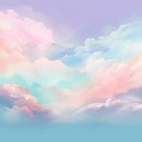 cielo antecedentes desde nubes de pastel colores. bandera, fondo de pantalla, rosa, azul, púrpura foto