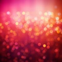 Bright yellow-pink sparkling background with bokeh effect. Gradient, vibrant, digital paper, print photo