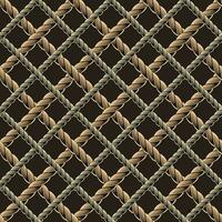 Seamless pattern with hemp rope net vector