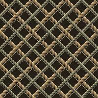 Seamless pattern with hemp rope net vector