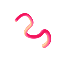 3d Linie Welle Rosa png