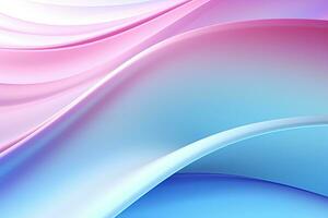 Wavy pink and blue abstract background photo