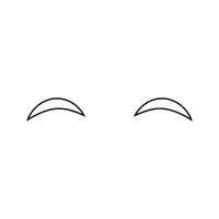 cejas icono vector. Bigote ilustración signo. bérbero tienda símbolo o logo. vector