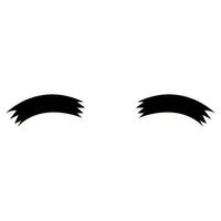 cejas icono vector. Bigote ilustración signo. bérbero tienda símbolo o logo. vector