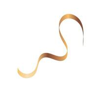 Luxury Spiral Golden Ribbon vector