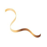 Luxury Spiral Golden Ribbon vector