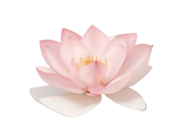 Pink Lotus Petal no Background, AI Generative png