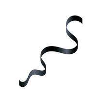 Realistic Black Ribbon vector